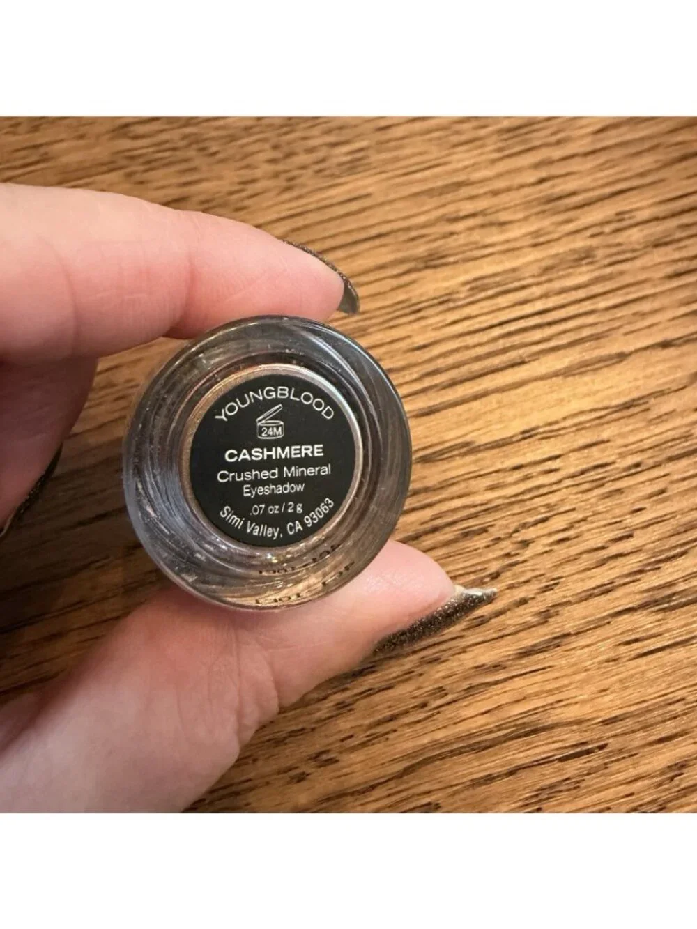 Youngblood Mineral Cosmetics Crushed Mineral Eyeshadow Cashmere Brown Sealed New